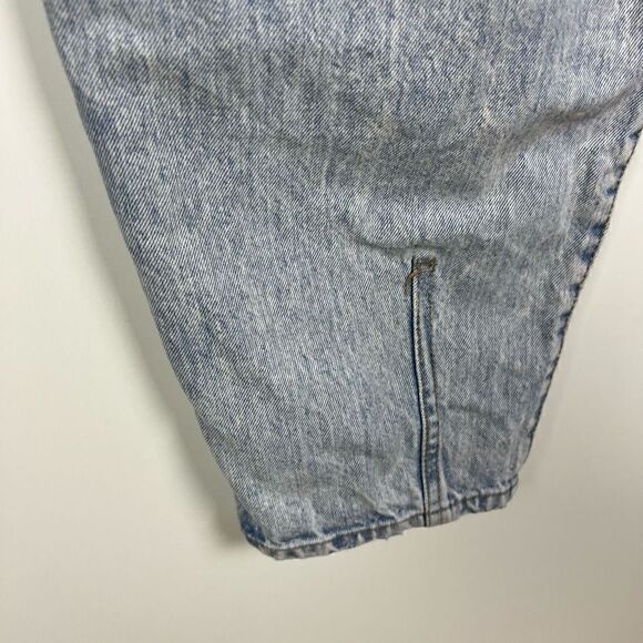 H&M Wide Leg Baggy tapered ultra high waisted Jeans Light Wash denim women’s 4 - Picture 9 of 10